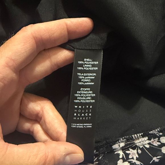 White House Black Market Layered A-Line Side Zip Skirt 10 Length: 22” - Picture 7 of 8